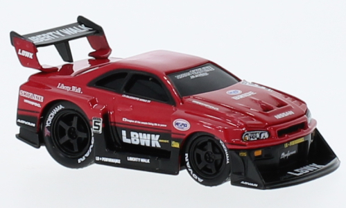 NISSAN Skyline GT-R (R34) Liberty Walk (1999),red/black