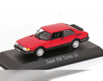 SAAB 900 Turbo 16 (1992), red