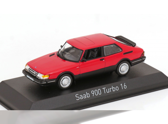 SAAB 900 Turbo 16 (1992), red