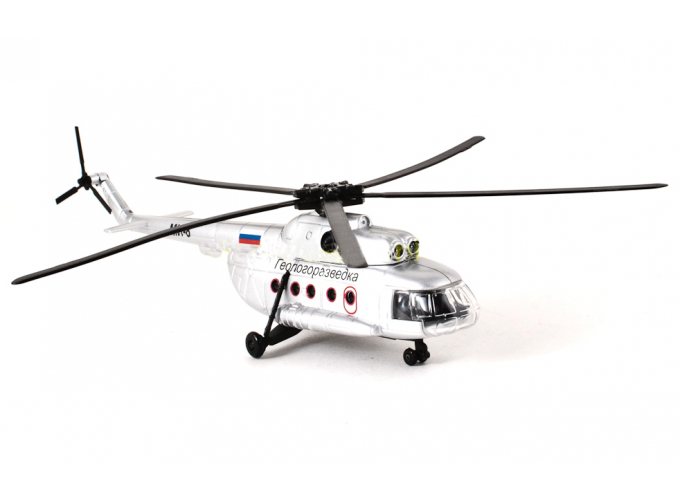 Вертолет МИ-8 Геологоразведка, серебристый