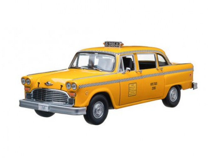 CHECKER TAXI CAB 1977 Friends Phoebe Buffays (из телесериала Друзья), yellow