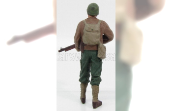 FIGURES Soldato Americano Con Fucile - Usa Soldier Ii With Rifle Gun, Green Brown