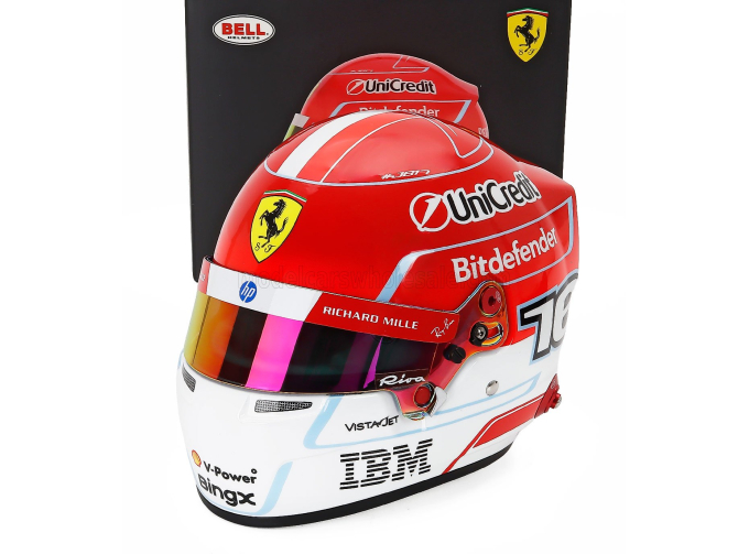 BELL HELMET Casco Helmet F1 Charles Leclerc Team Ferrari Hp №16 Season (2026), Red White