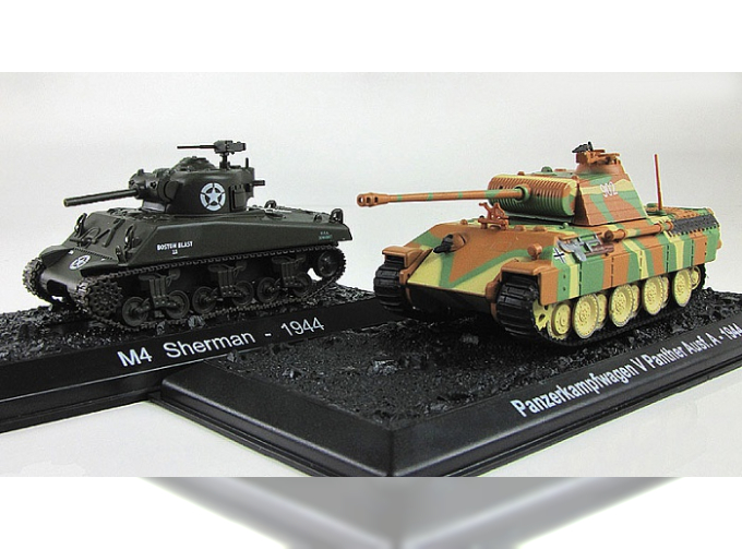 SHERMAN M4 vs PANTHER (SD.KFZ.171), Танки Мира 11