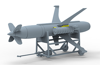 Сборная модель German R-3p Rheintochter Surface-to-Air Missile