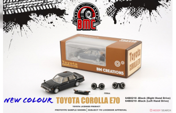 TOYOTA Corolla E70 left hand drive, black