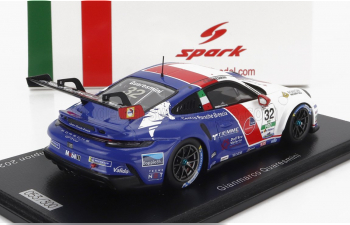 PORSCHE 911 991-2 Gt3 Team Ab Racing №32 Champion Italy Porsche Carrera Cup Season (2022) G.Quaresmini, Blue White Red