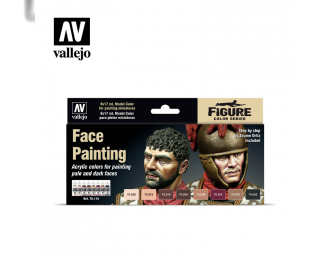 Набор акриловых красок №19 "Faces Painting Set"- 8 цветов