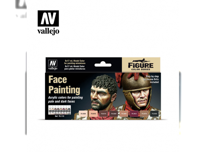 Набор акриловых красок №19 Faces Painting Set- 8 цветов