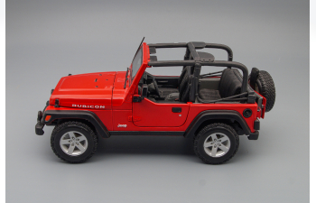 JEEP Wrangler Rubicon, red / black