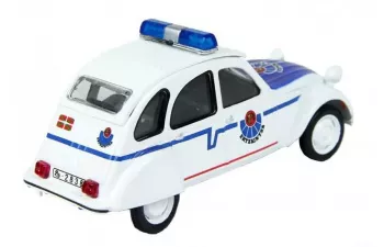 CITROEN 2CV Ertzaintza, Полицейские Машины Мира 64, white / blue