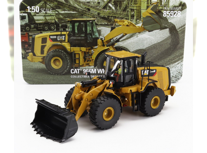 CATERPILLAR Cat966m Ruspa Gommata - Scraper Tractor Wheel Loader, Yellow Black