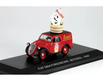 FIAT 500 Furgoncino Butasol (1949), red