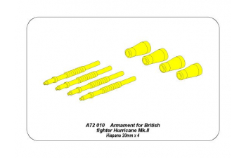 Armament for British fighter Hurricane Mk.II Hispano 20mmx4