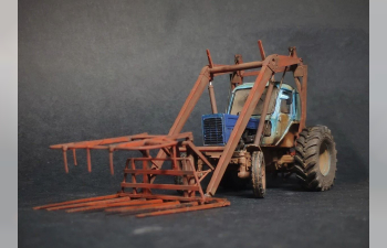 Сборная модель Стогомет ПФ-0,5 на базе трактора МТЗ-80