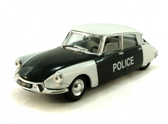 CITROEN DS 19 Police Pie (1956), белый с черным