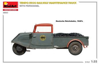 Сборная модель TEMPO E400 Railway Truck 3-wheels 