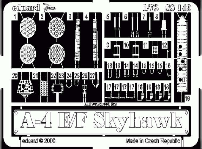 Ss149 Фототравление для A-4E/ F