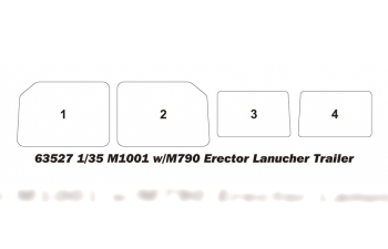 Сборная модель M1001 W/M790 Erector Lanucher Trailer