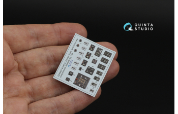 3D Декаль интерьера кабины B-24D/B-24J Liberator: носовой, центральный и задний отсеки (Hobby Boss)