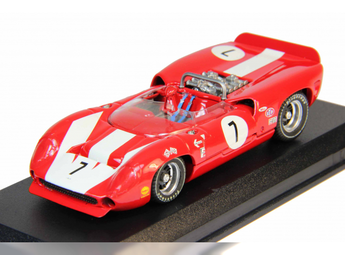 LOLA T70 Spyder Riverside J. Surtees (1966), red