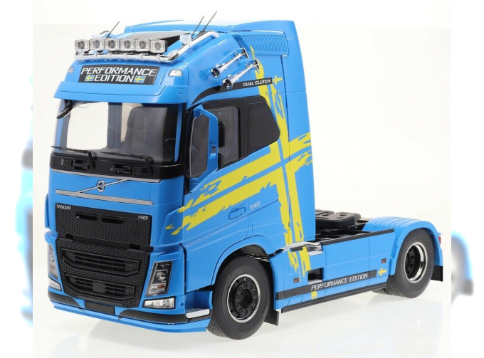 VOLVO FH16 540 XL Cab "Performance Edition" 2018, light blue / yellow