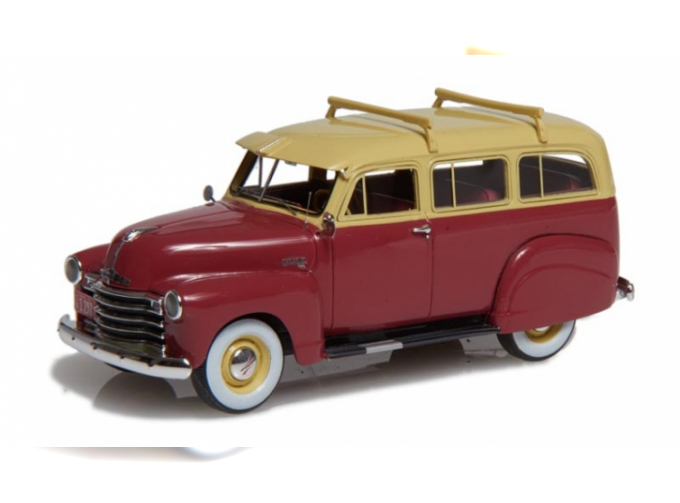 CHEVROLET Suburban (1949-53), bordeaux-beige