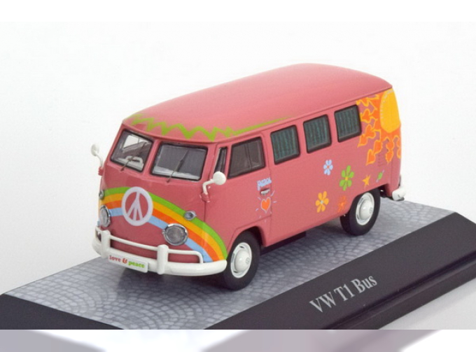 VOLKSWAGEN T1 Bus "Flower Power" (1965), pink