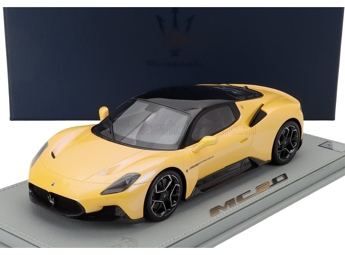 MASERATI Mc20 (2020) - Con Vetrina - With Showcase, Giallo Genio - Yellow