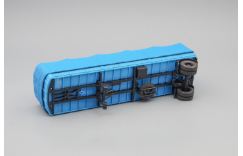 Минский 93801/2 полуприцеп с тентом, синий