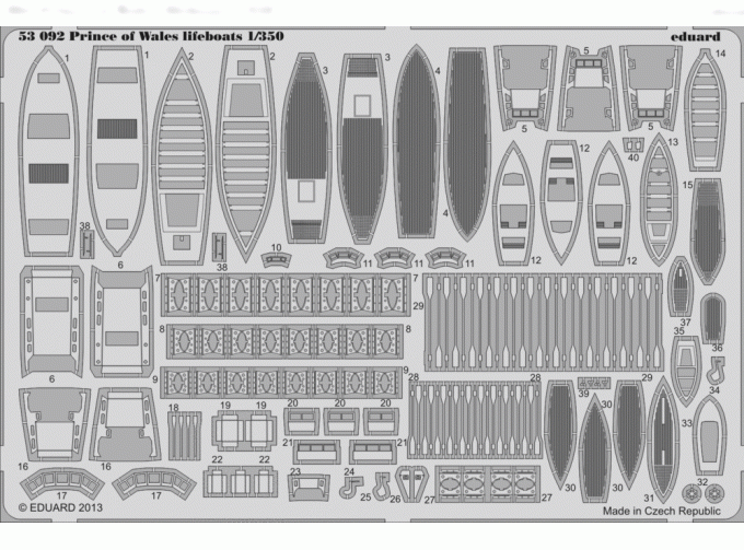 Фототравление для Prince of Wales lifeboats