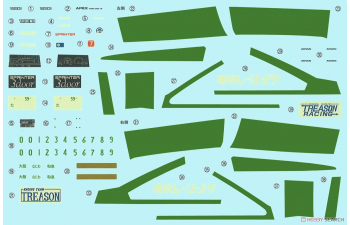 Сборная модель TOYOTA Naniwatomoare AE86 Trueno Mabo Ver. Racing Team Treason