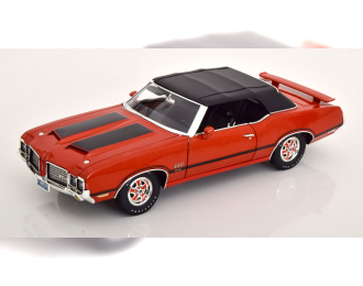 OLDSMOBILE 442 W-30 Convertible with removable Softtop (1972), orange metallic/black