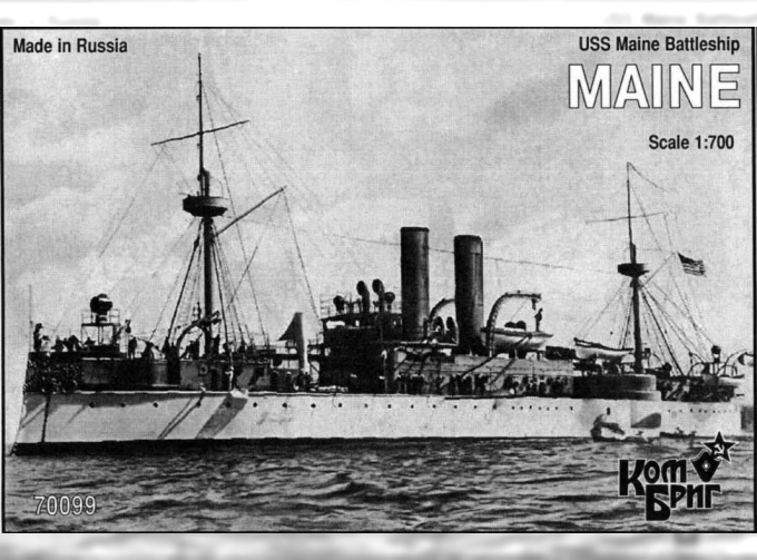 Сборная модель USS Maine Броненосец 1895