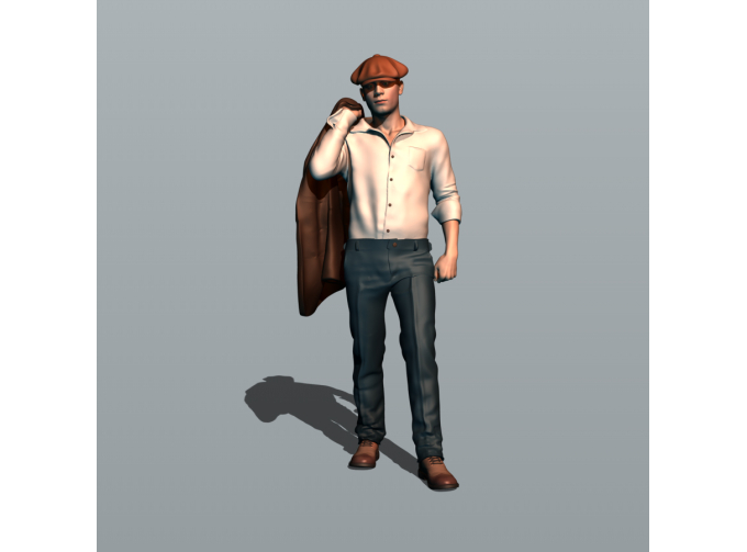 Фигурка  Усов, окрашенная