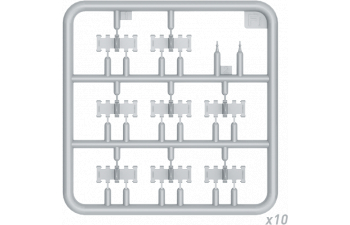 Сборная модель Аксессуары T-34 WAFER-TYPE HALVED WORKABLE TRACK LINKS SET