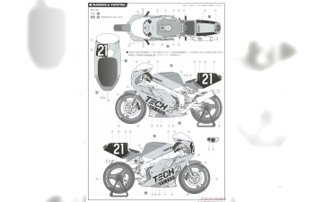 Сборная модель Yamaha YZF 750 Tech 21 1987 Suzuka 8 Hours Endurance Race