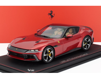 FERRARI 12cilindri V12 830cv Panoramic Roof (2024) - Con Vetrina - With Showcase, Rosso Imola - Red Met