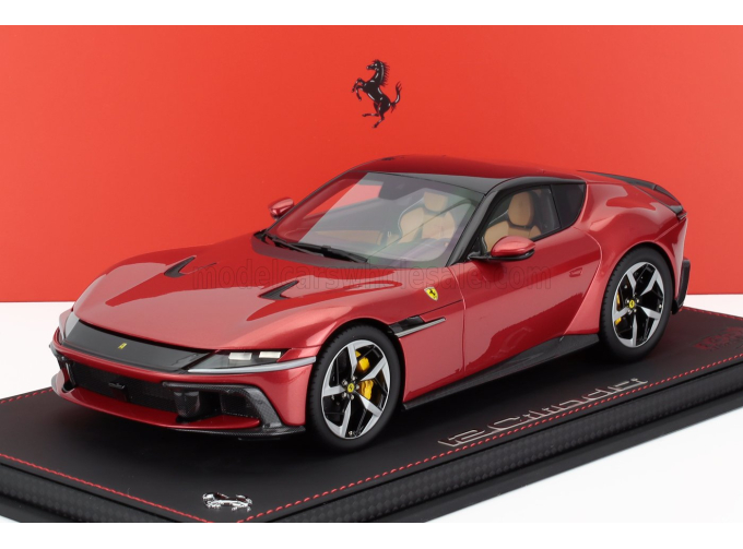 FERRARI 12cilindri V12 830cv Panoramic Roof (2024) - Con Vetrina - With Showcase, Rosso Imola - Red Met