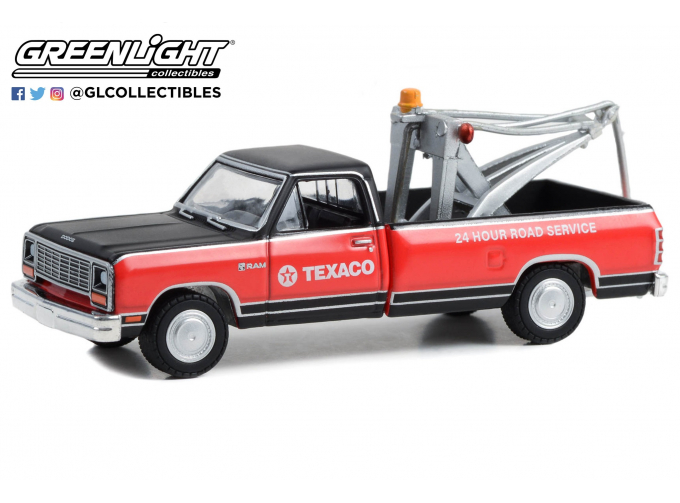 DODGE Ram D-100 Royal SE эвакуатор "Texaco" (1983), Red/Black