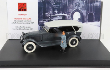 MERCEDES-BENZ 11/40 Cabriolet Closed (1924) - With Hitler Figure After His Release From Landsberg Fortress, grey