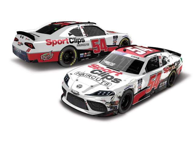 TOYOTA Supra #54 Ty Gibbs *Sport Clips*, Atlanta Win, white/red/black 2022
