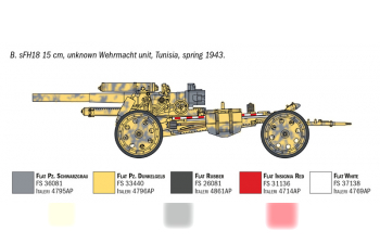 Сборная модель Пушка 15 cm Field Howitzer / 10,5 cm Field Gun