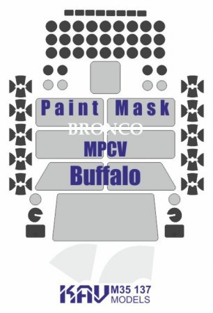 Маска окрасочная на остекление Buffalo MPCV (Bronco)