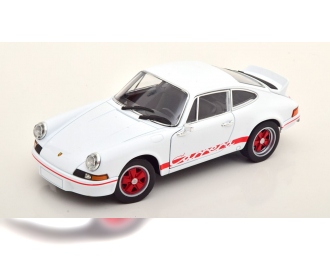 PORSCHE 911 Carrera RS 2.7 (1973), white/rot