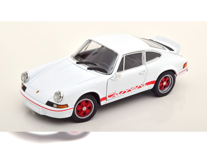 PORSCHE 911 Carrera RS 2.7 (1973), white/rot