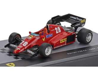 FERRARI F1 126c3 №28 Season (1983) Rene Arnoux - Con Vetrina - With Showcase, Red