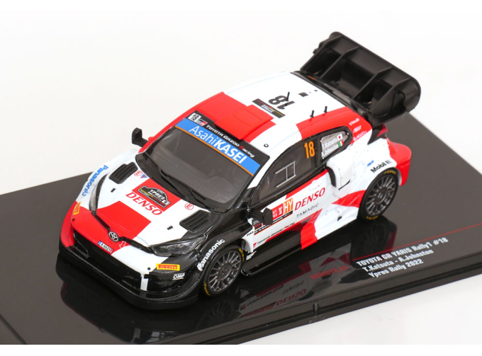 TOYOTA Yaris Gr Rally1 Team Toyota Gazoo Racing Wrt №18 5th Rally Ypres (2022) Takamoto Katsuta - Aaron Johnston, White Red Black