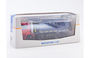 Камский грузовик 65801-T5 самосвал, красный / синий