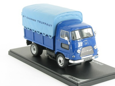 SINPAR Mini Camion plateau bâché Fleuriste Truffaut, blue